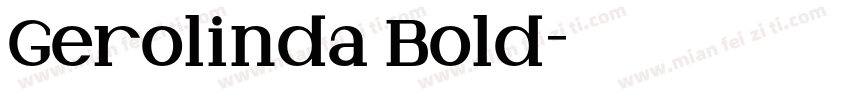 Gerolinda Bold字体转换